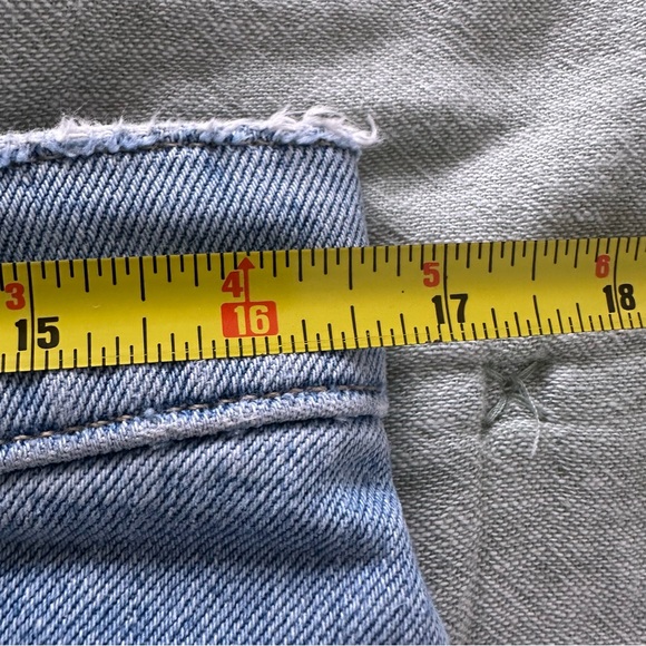 Abercrombie & Fitch The Dad High Rise Jeans Angled Waist Size 8 Short Petite - Picture 6 of 8
